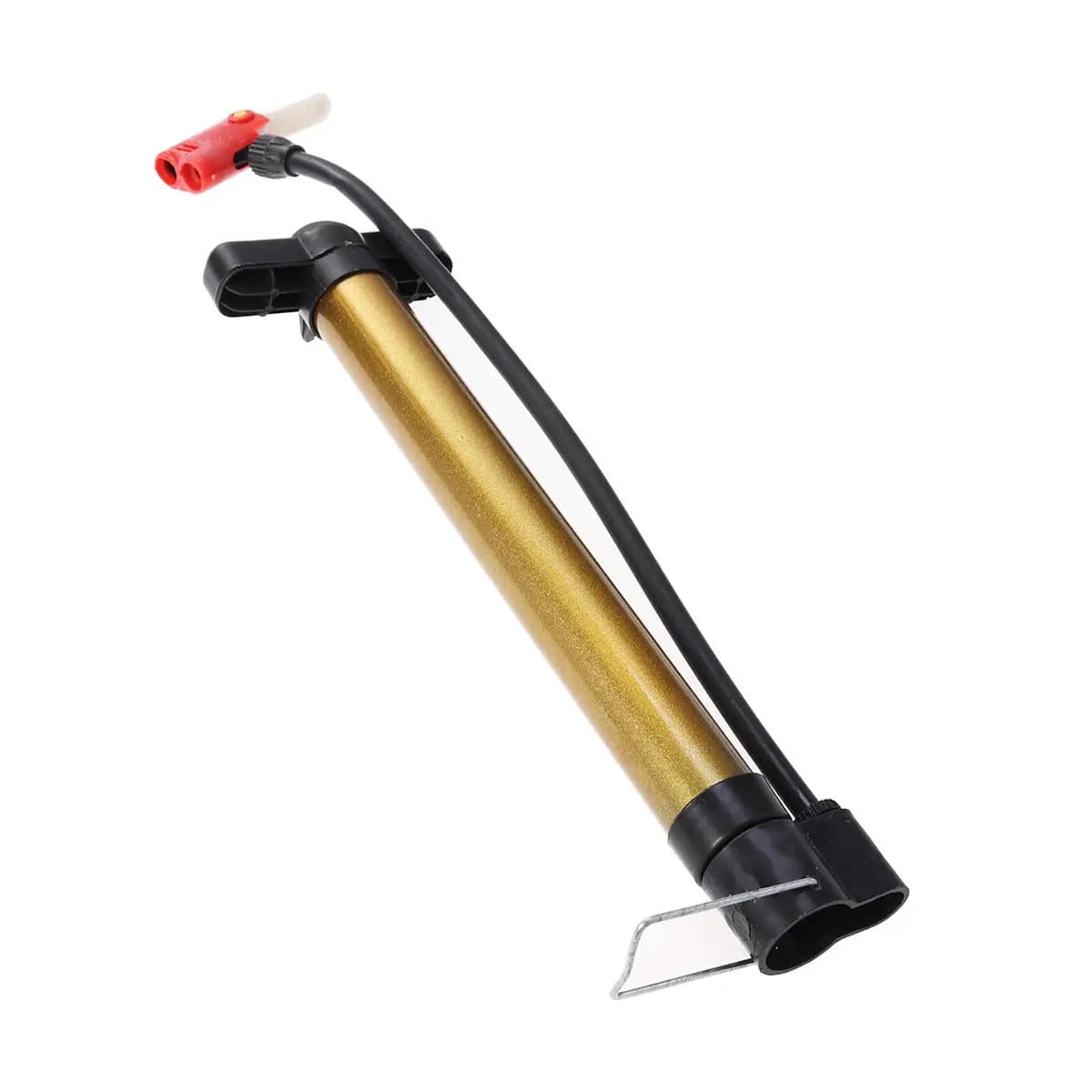 Pompa Leggera per Pneumatici Bici con Testa Bloccabile per Bici da Strada e Mountain Bike, Gonfiatore Portatile Facile da Usare per Palloni e Veicoli