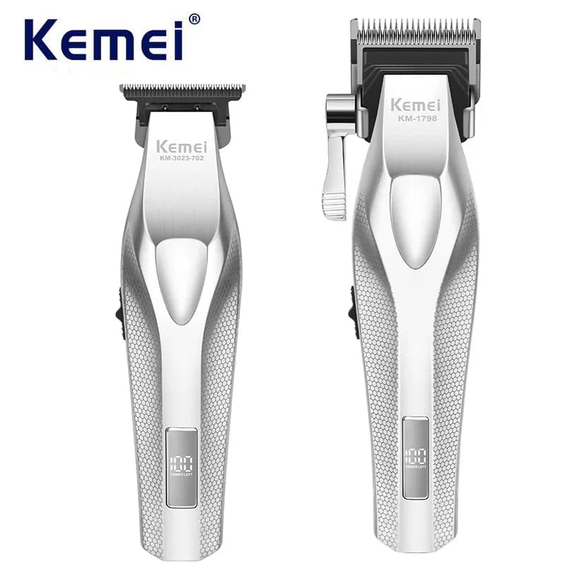 Kemei Barbiere Professional Haircut and Haircut Electric Combo Zero Gapped Trimmer Fade Finish Haircutting Machine