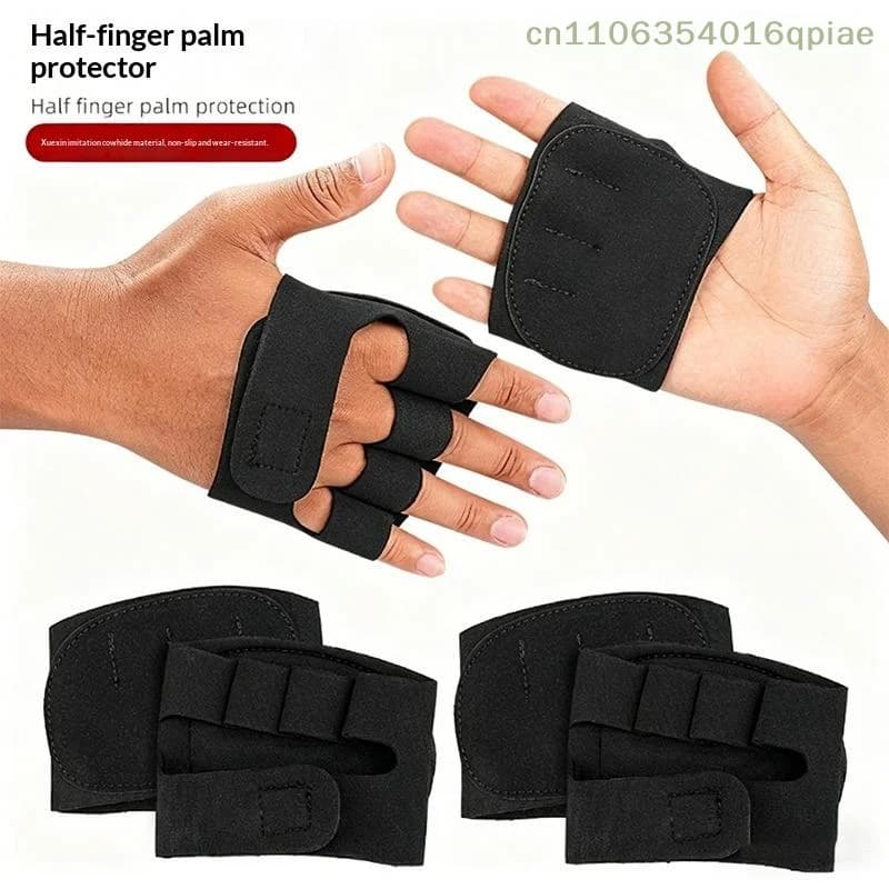 （Summer4）2Pcs Grip Pads Lifting Grips Gym Workout Gloves Weightlifting Calisthenics Powerlifting Fitness Sports Hand Protector