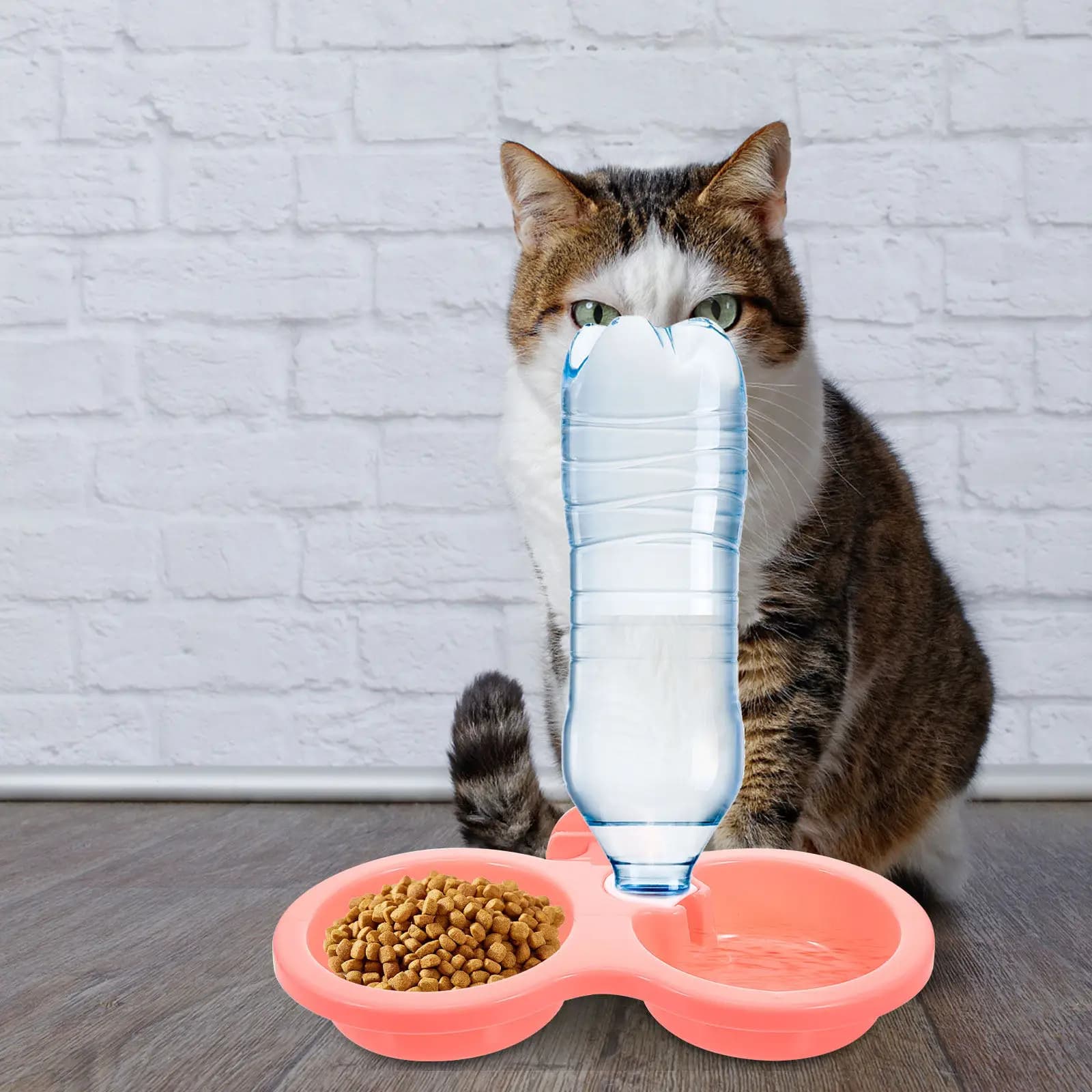 2Pcs Hanging Pet Bowls Detachable Plastic Dog Cat Feeder Food Water Bowl Crate Bowl Puppy Supplies Dog Accessory Kitten Supplies