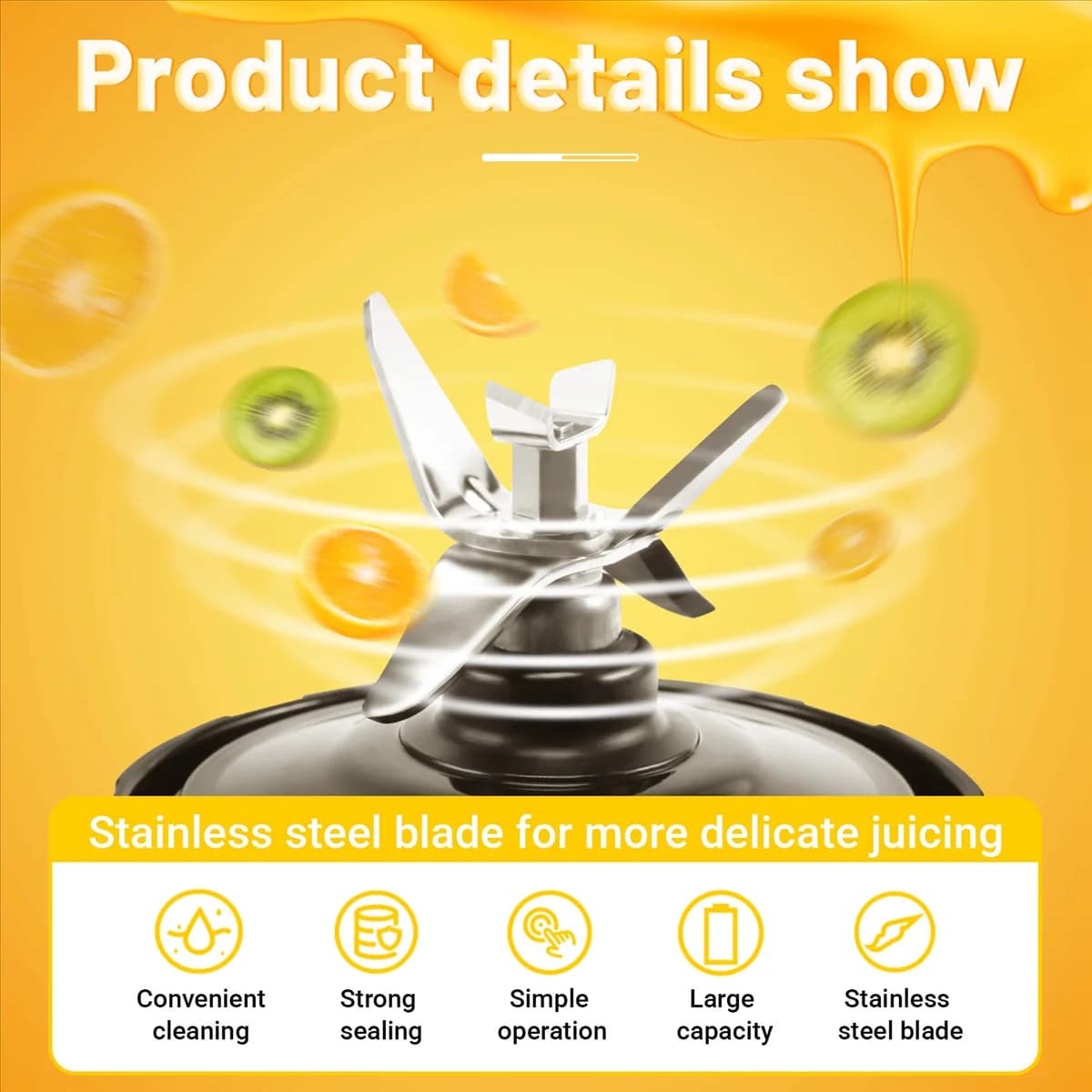 Spare parts for A67I blender for Ninja, 2 24 ounce cups with takeaway covers, 7-pole extractor blade, for Ninja Auto IQ Nutrition