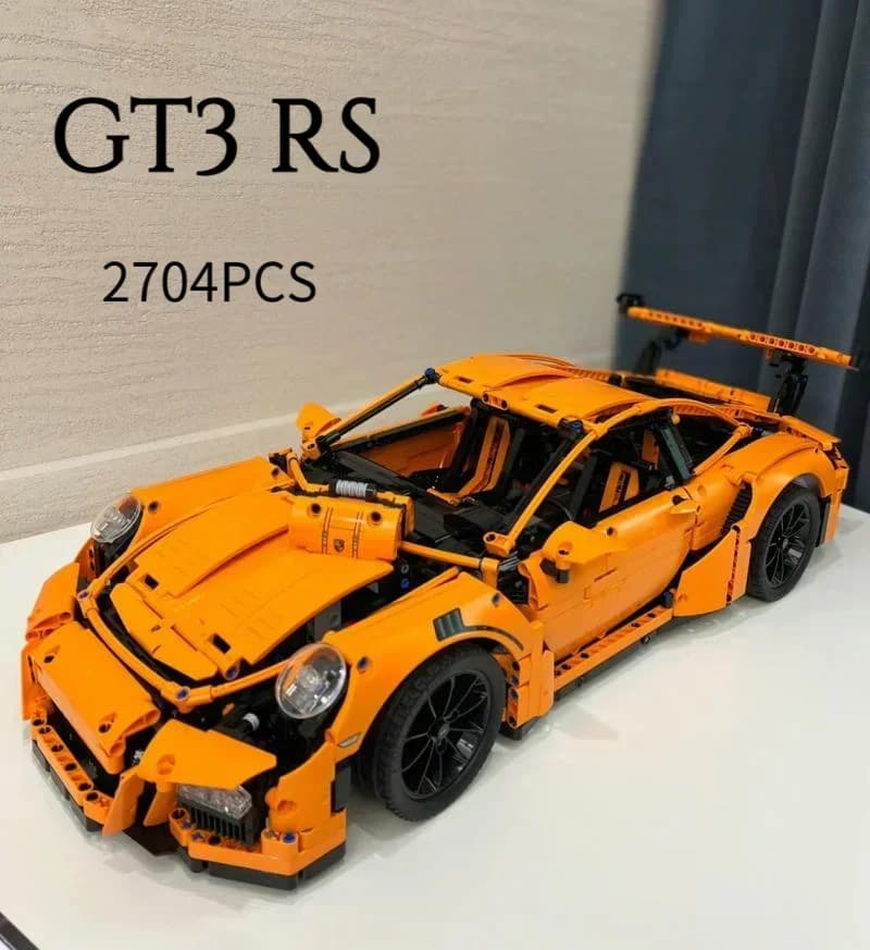 Mattoncini Compatibili 42056 MOC, Auto Tecnica 911 GT3 RS, Giocattoli per Ragazzi, Regalo di Natale, Blocchi da Costruzione per Bambini e Adulti