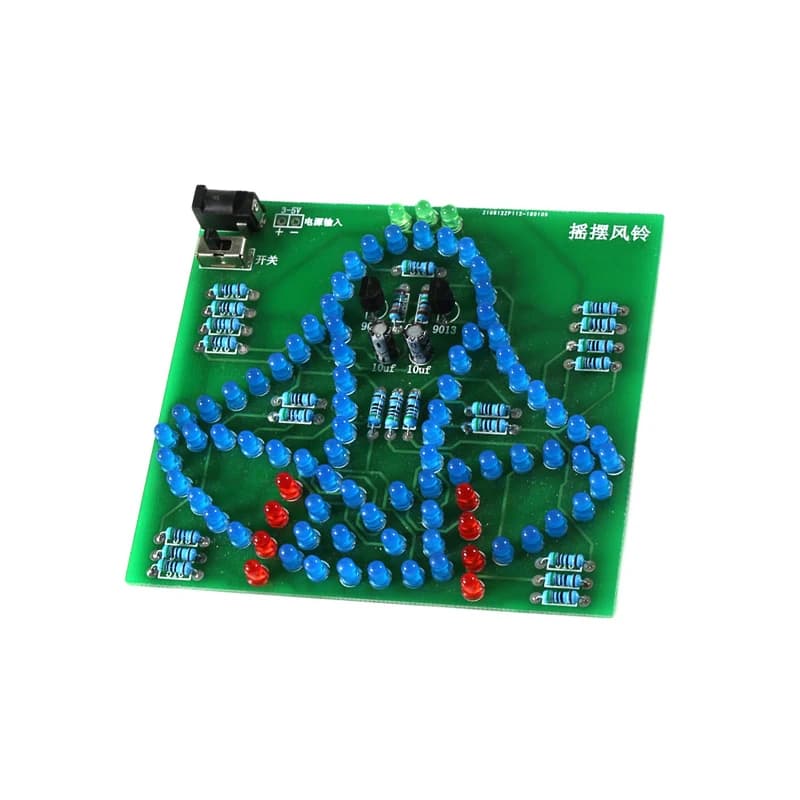 DIY Swing Wind Chime LED Electronic Wind Chime Flashing Light Soldering Circuit Board Kit