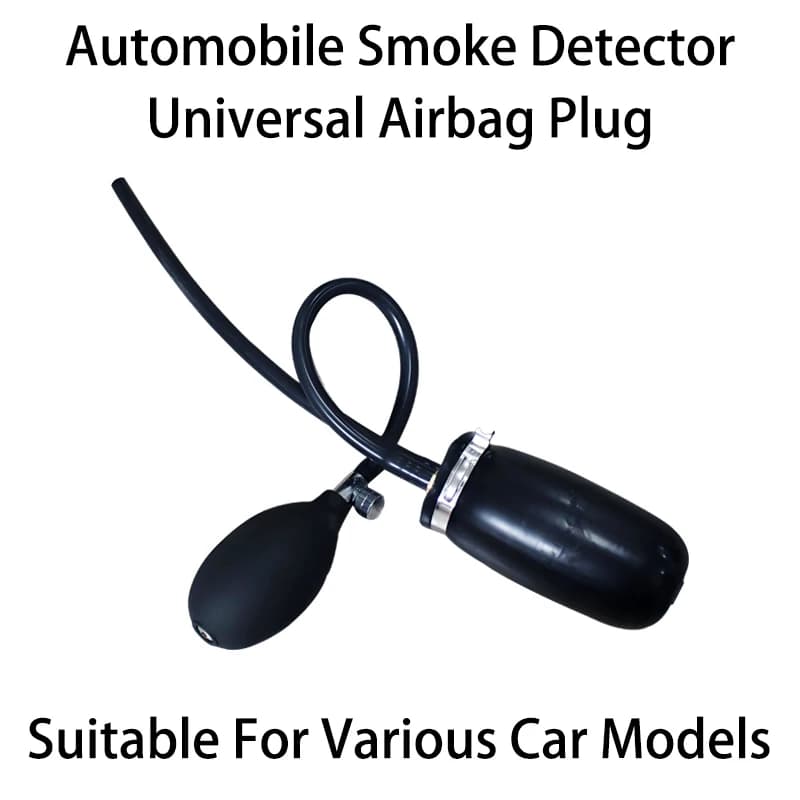 Adattatore universale per airbag Vescica di aspirazione regolabile per generatore di macchine per fumo per auto Pompa ad aria per rilevatore di perdite di fumo automobilistico