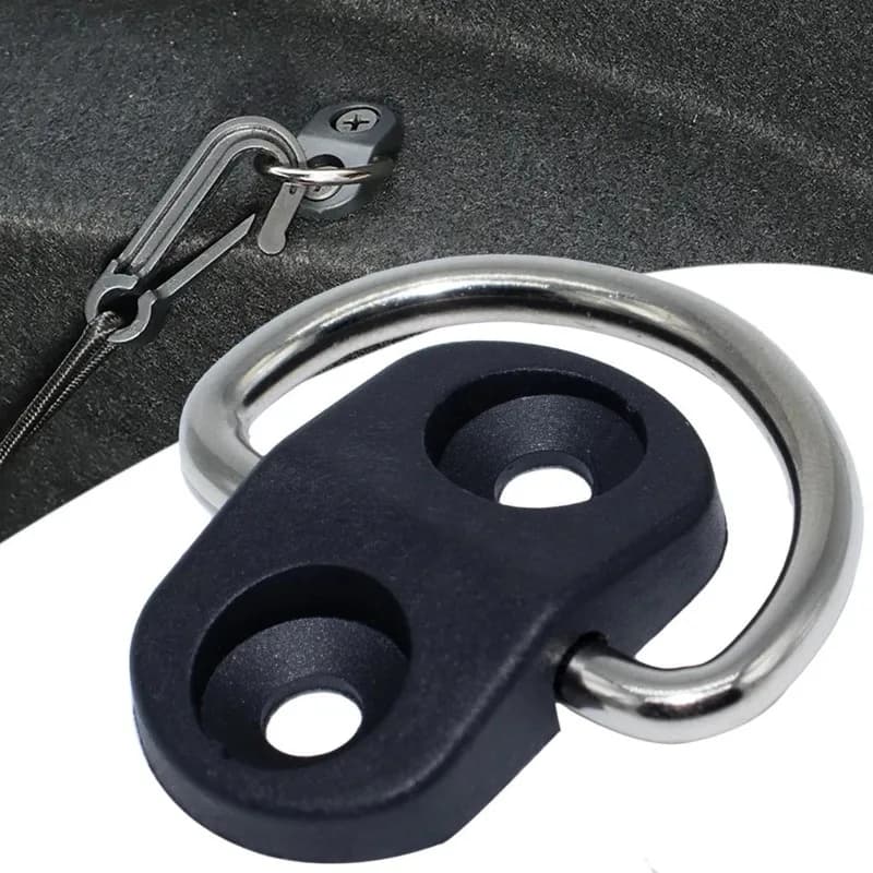 4set di accessori per ganci da pavimento per rete da carico bagagliaio posteriore bagagliaio rete da pavimento per legare gancio ad anello appeso fissaggio a rete a schermo piatto