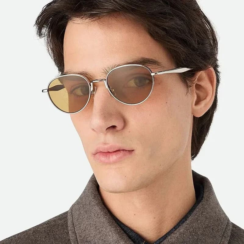 Nuovi occhiali da vista 2026 con montatura concava in metallo, stile rotondo piccolo, alla moda per uomo e donna