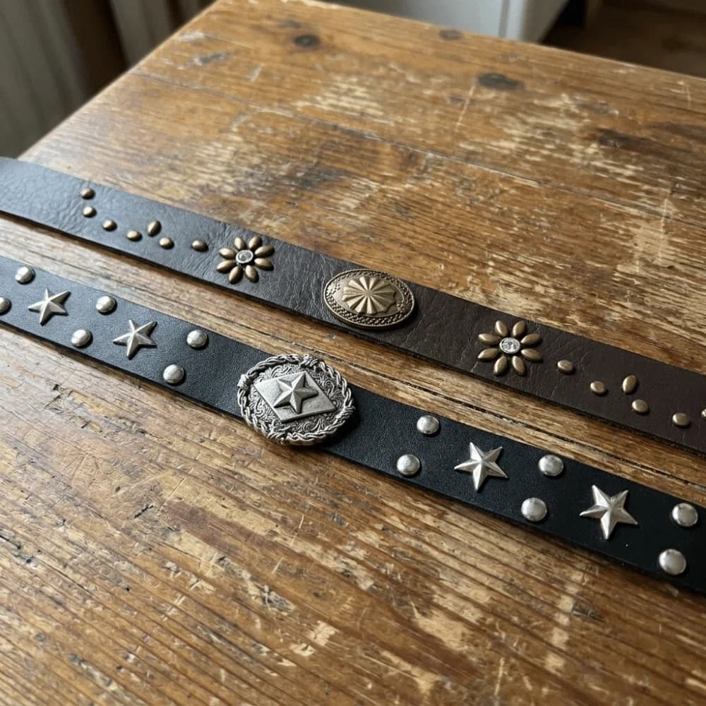 Leather Boho Cap Bands Belt Decoration Handmade Panama Hatband Adjustable Western cowboy Accessories Hat Belts For Cowgirl Hat