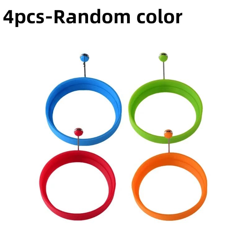 4 random color food grade silicone frying pan circular frying pan non stick pan frying pan frying bread cake mold