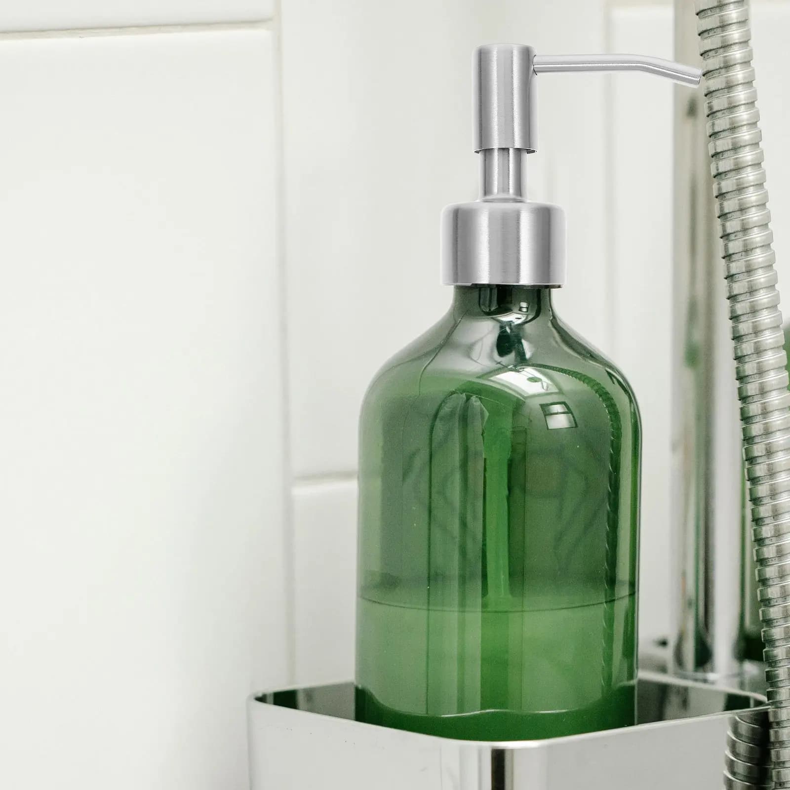 2 Pezzi Pompa Dosatrice Universale in Acciaio Inossidabile Resistente, Ricambio per Dispenser di Sapone e Lozioni, 32mm Manuale