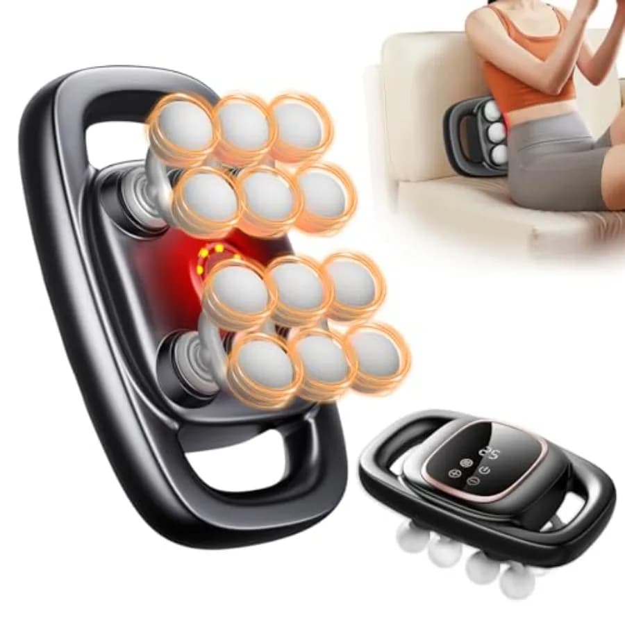 12-Head Massage Gun 3 Modes 30 Levels Of Intensity Electric Deep Tissue Massager Relieves Muscle Pain All Over The Body 4k Smar