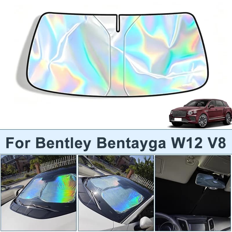 Parasole pieghevole per parabrezza anteriore per Bentley Bentayga W12 V8, copertura protettiva riflettente UV, accessori per interni auto