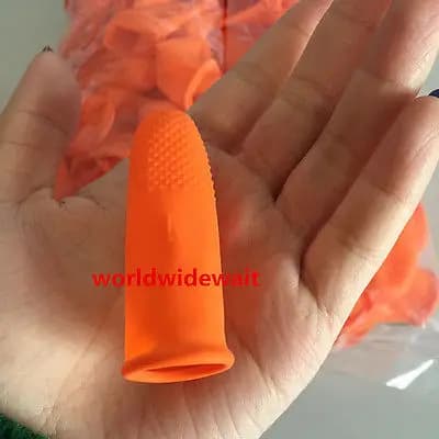 Guanti antiscivolo per punta delle dita da 100 pezzi S/M/L Culle per dita in lattice di gomma