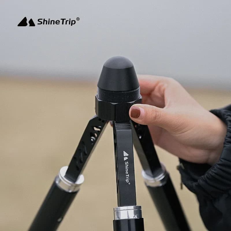 ShineTrip Outdoor2026 Multifunctional Aluminium Alloy Tripod Camping Stand Outdoor Head Light Stand Tent Support Tripod