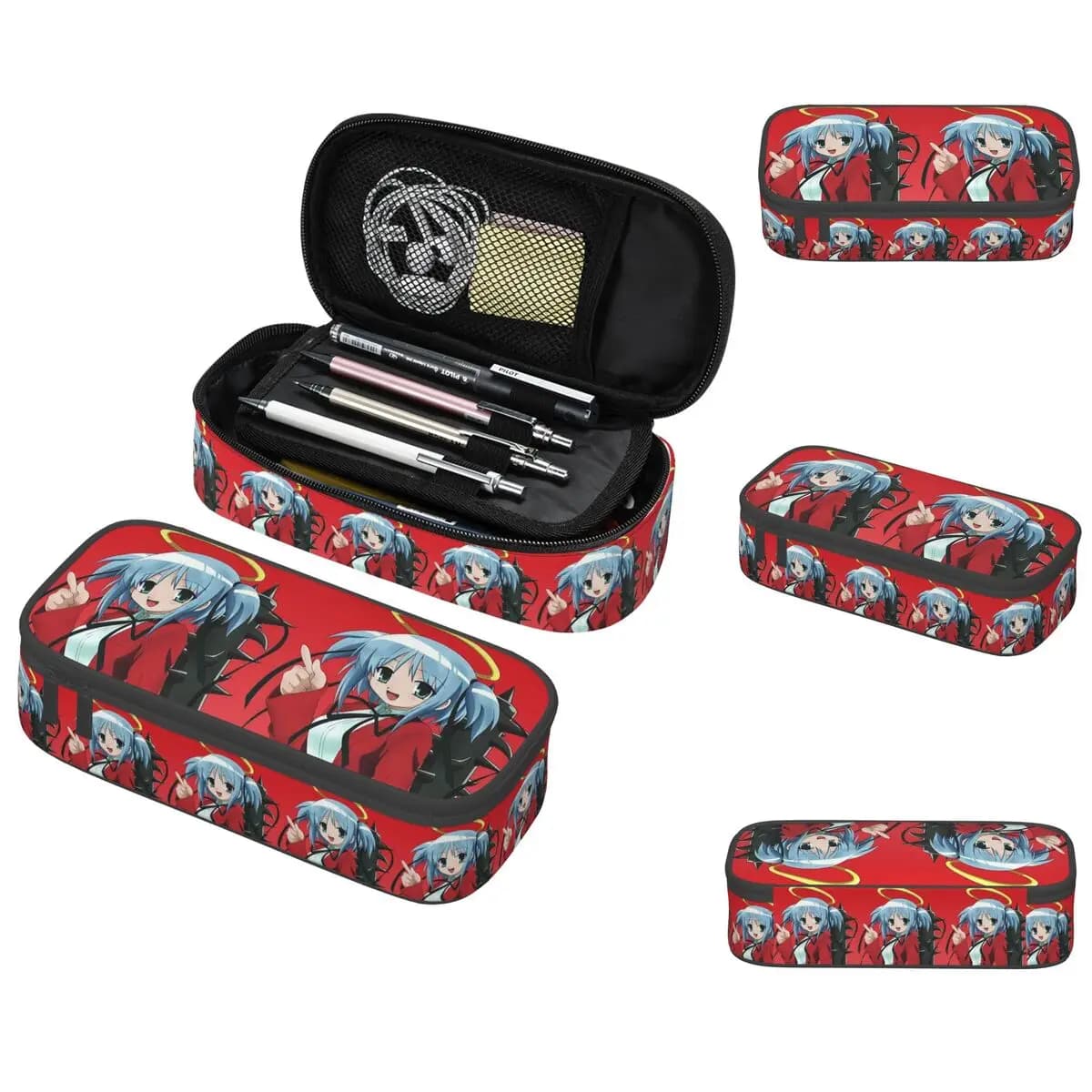 Astuccio per matite Bludgeoning Angel Dokuro Chan per regali per ragazzi e ragazze, astuccio per penne, borsa per matite, articoli di cancelleria, borsa porta penne