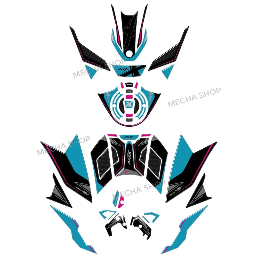 For CFMOTO 800 MT X 2025 2026 800mtx Accessories Fuel Tank Sticker Oil Gas Cap 3D Decal Cover Protector Waterproof