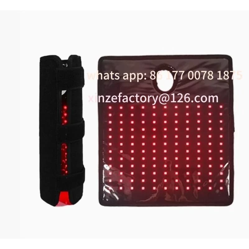 Tappetino per terapia della luce rossa wireless, dispositivo di riscaldamento a infrarossi per alleviare il dolore articolare del tutore per il polso