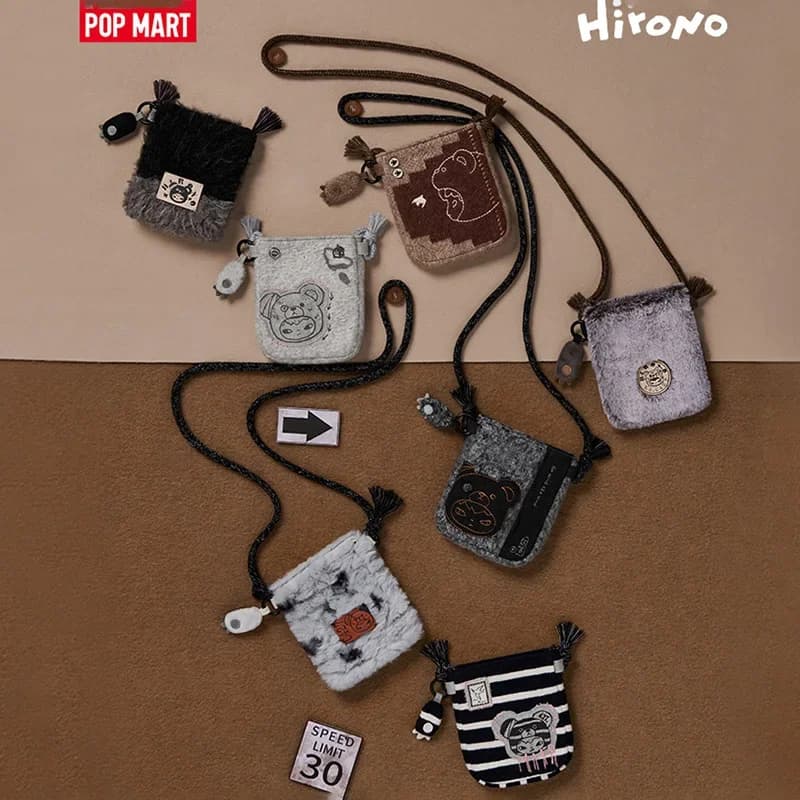 POP MART Hirono Road Journal Series Mini Bag Blind Box Toys Kawaii Anime Action Figure Caixa Caja Surprise Mystery Bag Toy