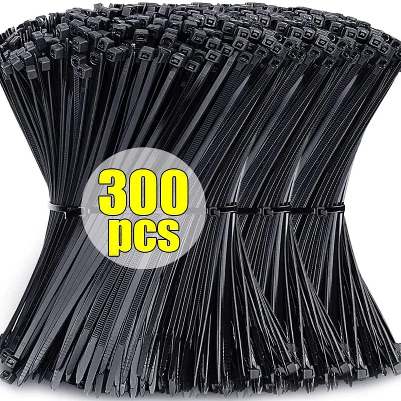 100 pz/lotto Autobloccante Fascette In Nylon Fascette Cavo Staccabile Cinghie di Fissaggio Regolabile Loop Cables Zip Bundle Fascette All'ingrosso