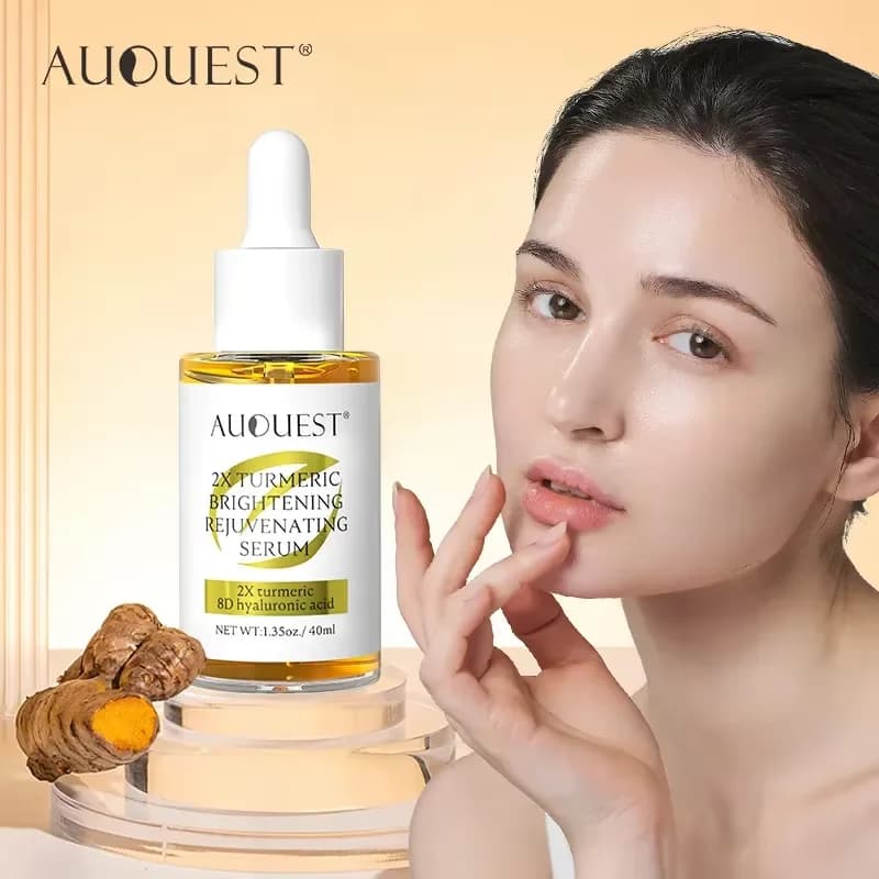 AUQUEST Vitamin C Serum for Face Hyaluronic Acid Removal Dark Spots Whitening Moisturizing Curcuma Dissolvency Lentiggine Skin Care