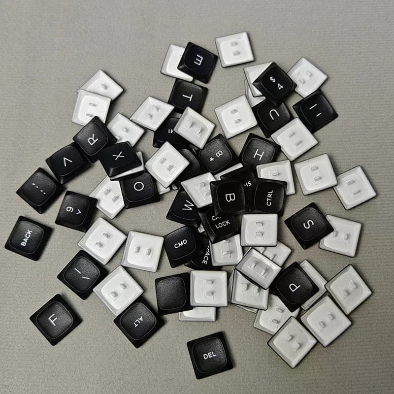 70Key Chocfox CFX Nero Bianco Trasparente Basso Profilo PBT Copritasti Per Kailh Choc V1 Tastiera Meccanica Ultra Sottile 1u Keycap