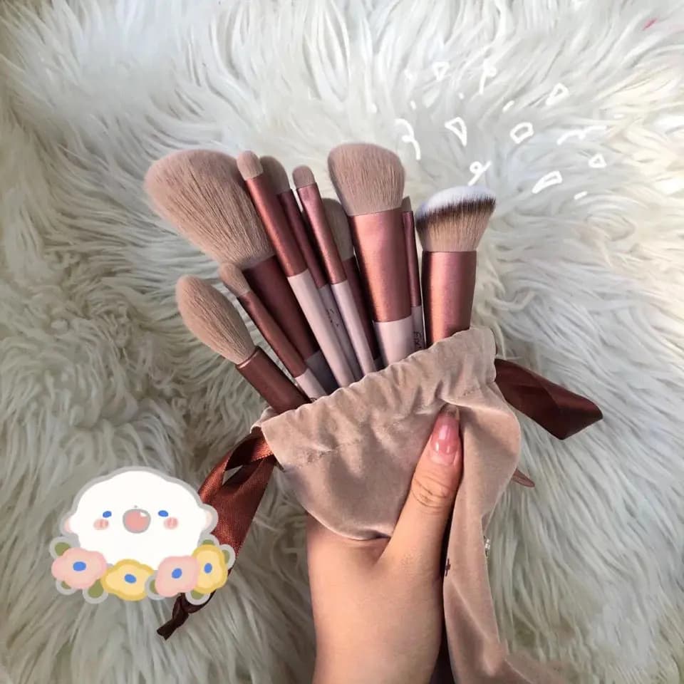 Pennelli per trucco da donna, ombretto per fondotinta, polvere cosmetica, miscelazione fard, strumento per trucco di bellezza, 13 pezzi