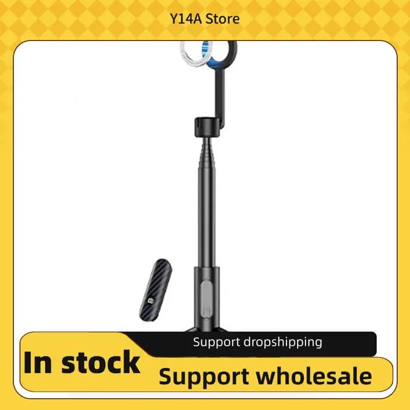 Y14A Telefoni portatili remoti senza fili Supporto per telefono magnetico Treppiede 1.6M Bastone selfie allungabile per Iphone Android A