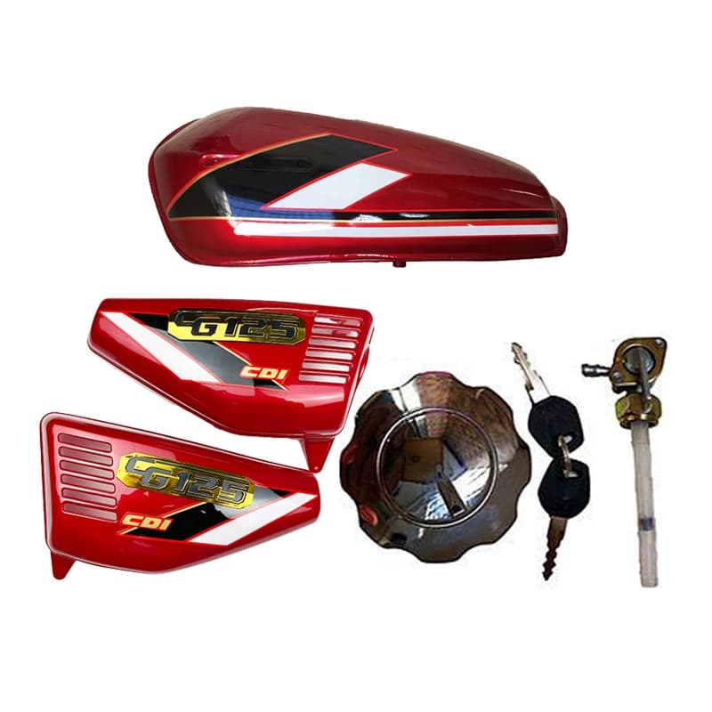 Motorcycle Fuel Tank for Honda Dayang Haojin Jialing Skygo Haojin CG125-150 HJ150 LF125 LX125 With Side Cover Tank Cap Fuel Tap