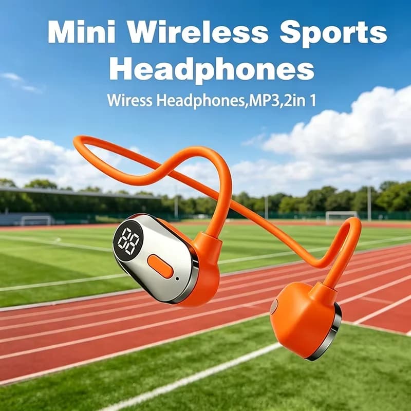 VV11-Mini Wireless Sports Headphones Bluetooth 6.0 Sports Wireless Headphones Ear Hook Waterproof Headset for Running Driving