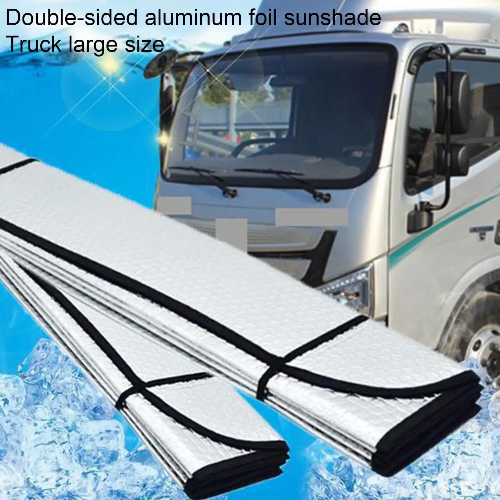 Truck Windshield Sun Shade Car Window Sunshades Anti-UV Thickened Sun Shade Cover Foldable Windshield Block Cover