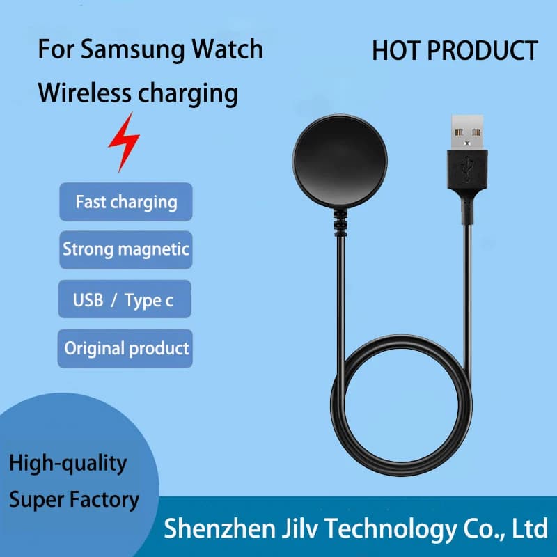 Caricabatterie wireless portatile per Samsung Galaxy Watch 5 Pro 5/4/3 Active 2/1Gear Sport/S3 Dock Station di ricarica