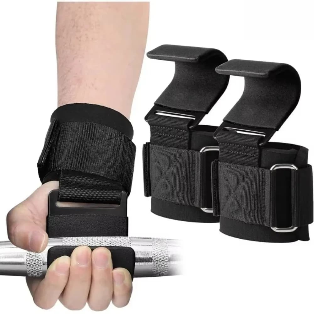 1PC Weight Lifting Hooks Wrist Straps For Hand Bar Gym Fitness Hook Weight Belt Pull-Up Weight Lifting Gloves for Weight Training