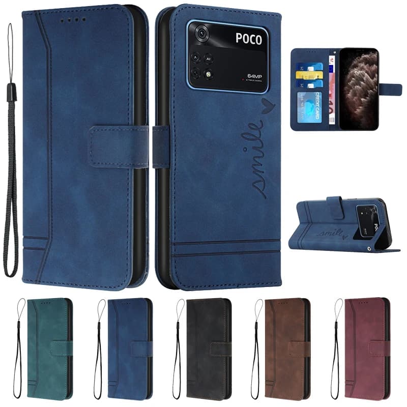 Per Xiaomi Poco X4 Pro 5G Custodia POCO X 4 Pro 5G Etui Custodia a portafoglio in pelle per XiaoMi PocoX4 Pro X4Pro 5G Custodia per telefono Fundas