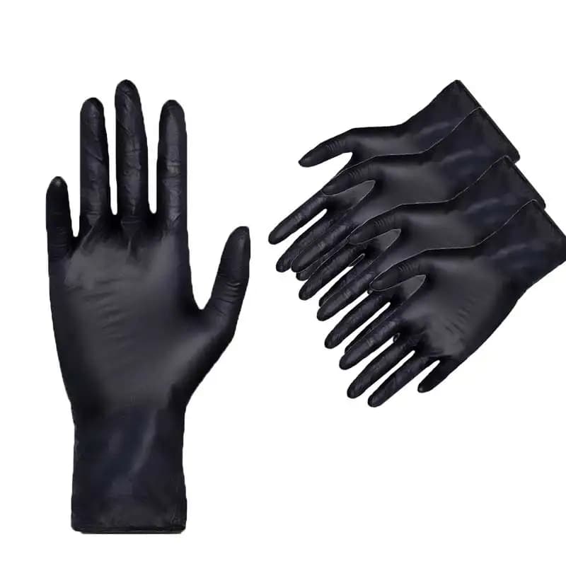 100 Guanti Monouso in Nitrile Nero XL Senza Lattice per Lavaggio Stoviglie, Lavori Domestici, Industria Automobilistica, Giardinaggio, Cura degli Animali e Cucina