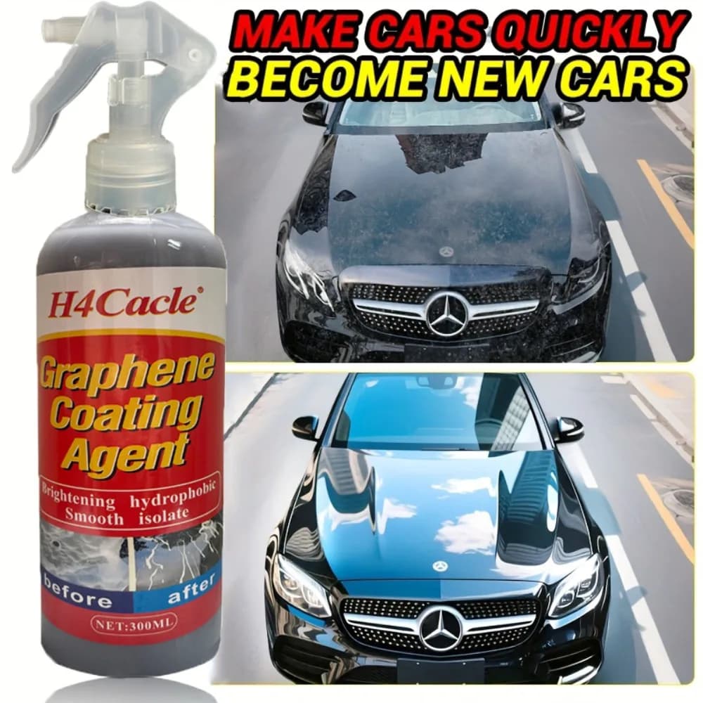Agente di rivestimento in grafene Spray per auto in grafene Resistente ai graffi Repellente per acqua Pulizia profonda e lucentezza Rivestimento in ceramica