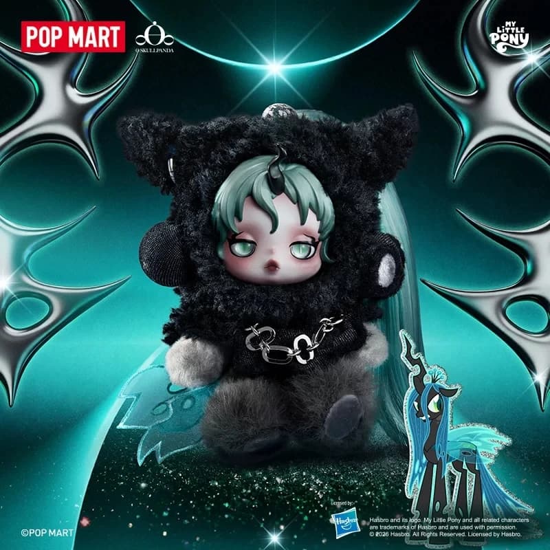 POP MART SKULLPANDA x My Little Pony Series Peluche Ciondolo Originale Blind Box Anime Figure Giocattoli Mystery Box Scatola a Sorpresa