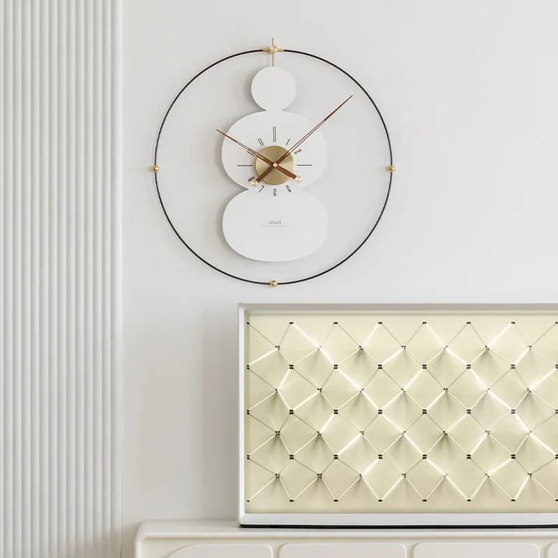 Large Size Artistic Wall Clock Without Drilling, Simple and Elegant for Living and Bottom Walls
