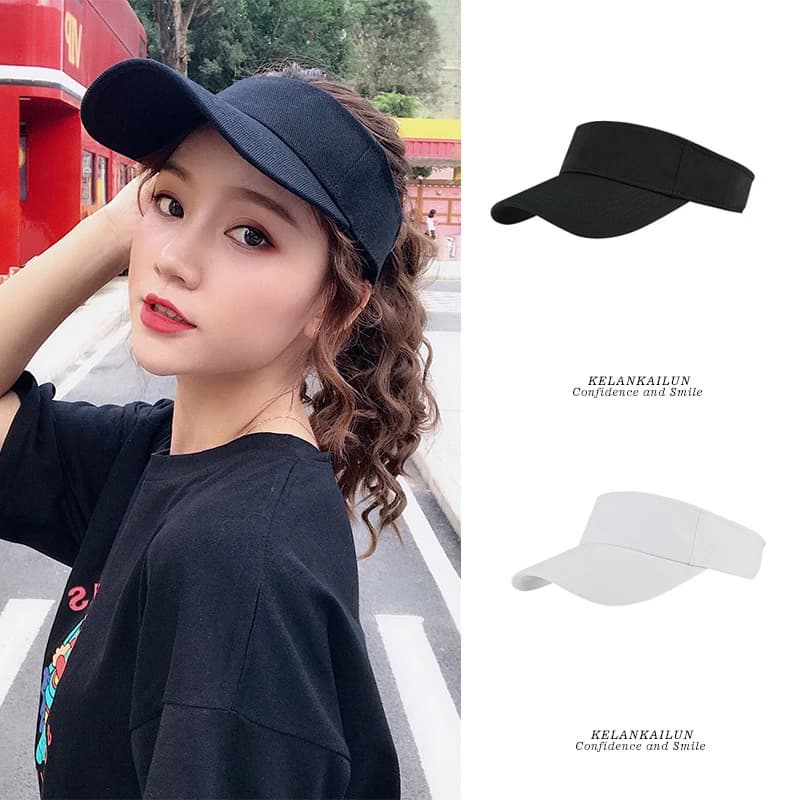 Cappello da Sole Unisex Tinta Unita, Cappellino con Visiera per Sport all'Aperto Donna, Protezione Solare Leggero Estivo 2026, Cappello Casual da Donna