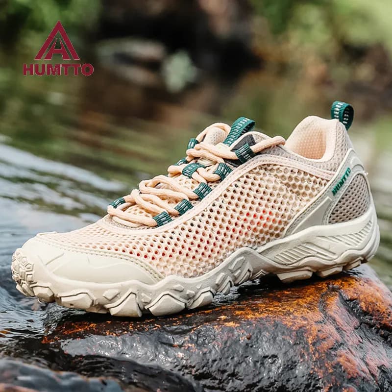 HUMTTO scarpe da Trekking uomo scarpe da arrampicata sportive all'aperto traspiranti scarpe da caccia donna Trekking Sneakers stivaletti scarpa tattica