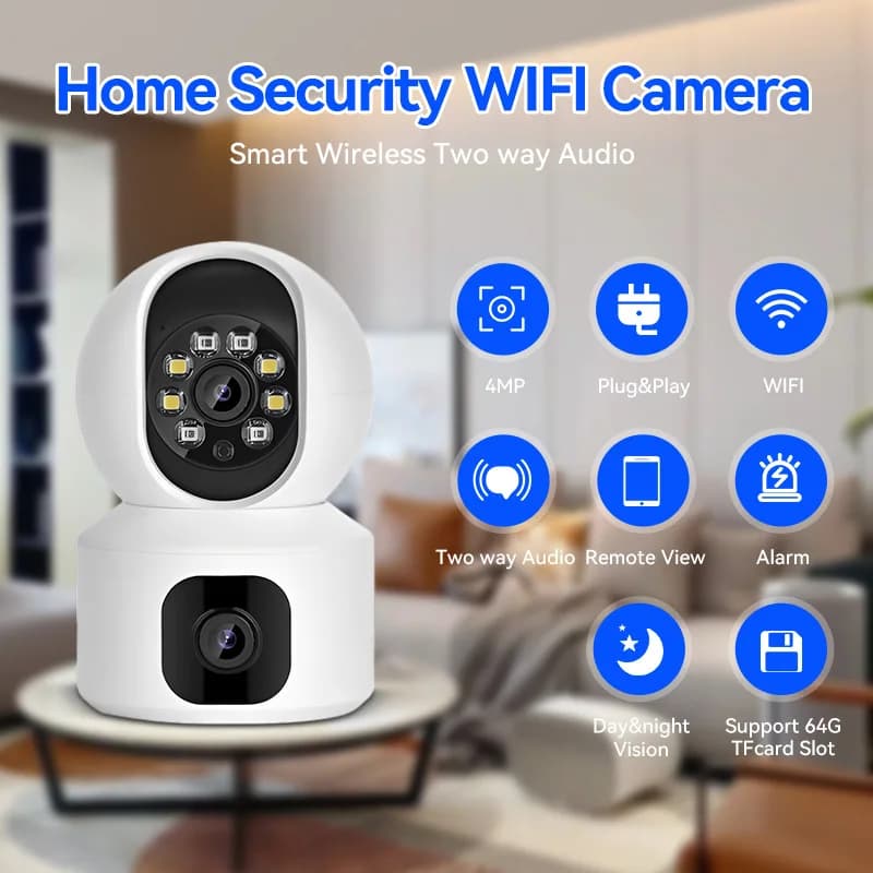 Schermo Videocitofono Telecamera 1080P WIFI Telecamera IP Baby Monitor Smart Home Wifi Telecamera con tracciamento automatico CCTV Cam ICSEE