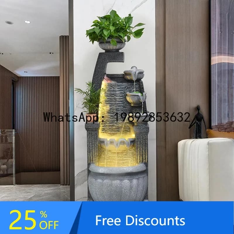 CZ Water Shui Ball Ricchezza-Attrazione Paesaggio Pavimento Ornamento Soggiorno Circolante Umidificatore Decorazione Della Casa Regalo