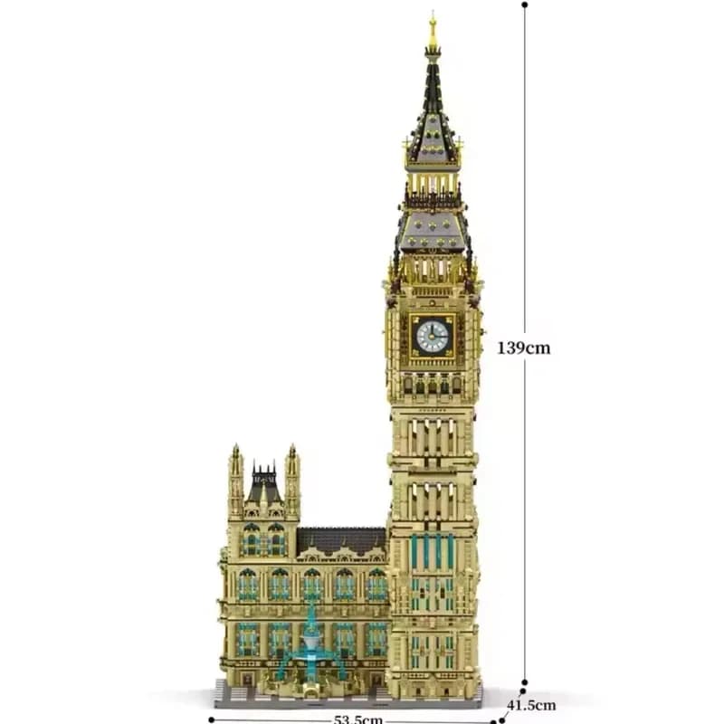 MOC Reobrix 55012 Big Ben, Set di Costruzioni in Mattoncini, Modello da Assemblare, Giocattolo per Ragazzi, Regalo di Natale