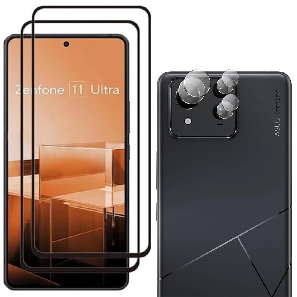 Vetro protettivo per Asus Zenfone 11 proteggi schermo Ultra Full Cover per Zenfone11 Ultra Camera film