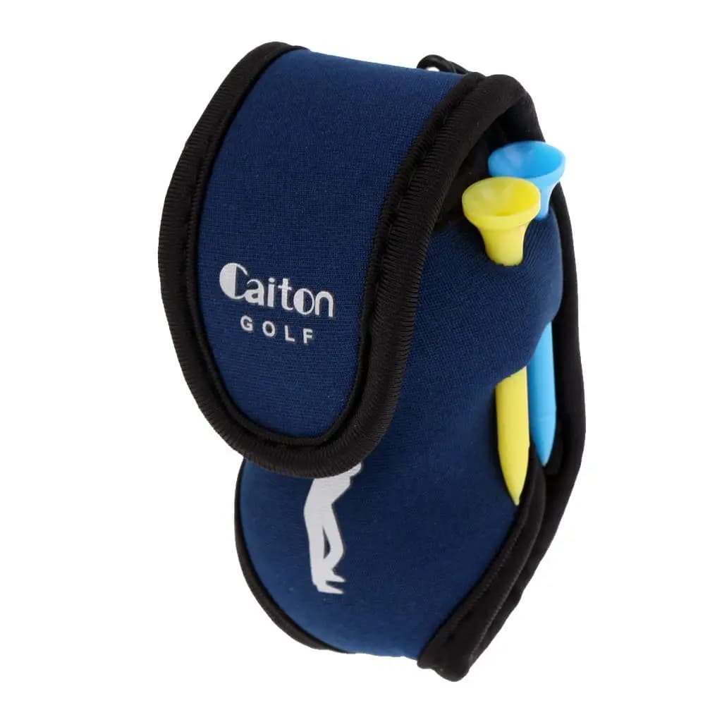 Set Porta Palline da Golf e Tee con Clip, Borsa da Cintura in Nylon, Accessori per Attrezzatura da Golf per Allenamento all'Aperto