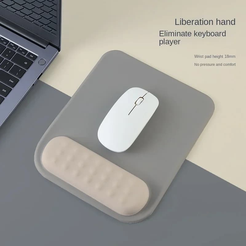 Tappetino per mouse con poggiapolsi Tappetino ergonomico antiscivolo Base in silicone Accessori da gioco Tappetino per mouse Tappetino per polso in memory foam
