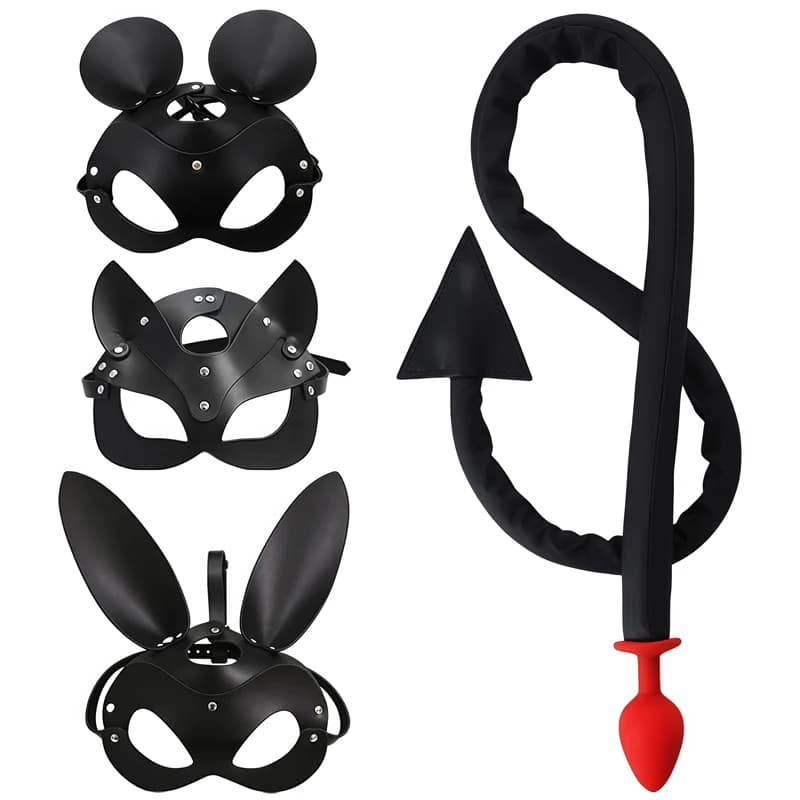 Sexy Toys For Women Quality Devil Tail Anal Plug Spanking Arrow Whip Adult Games Mask RolePlay StageProps Kit Exotic Accessories