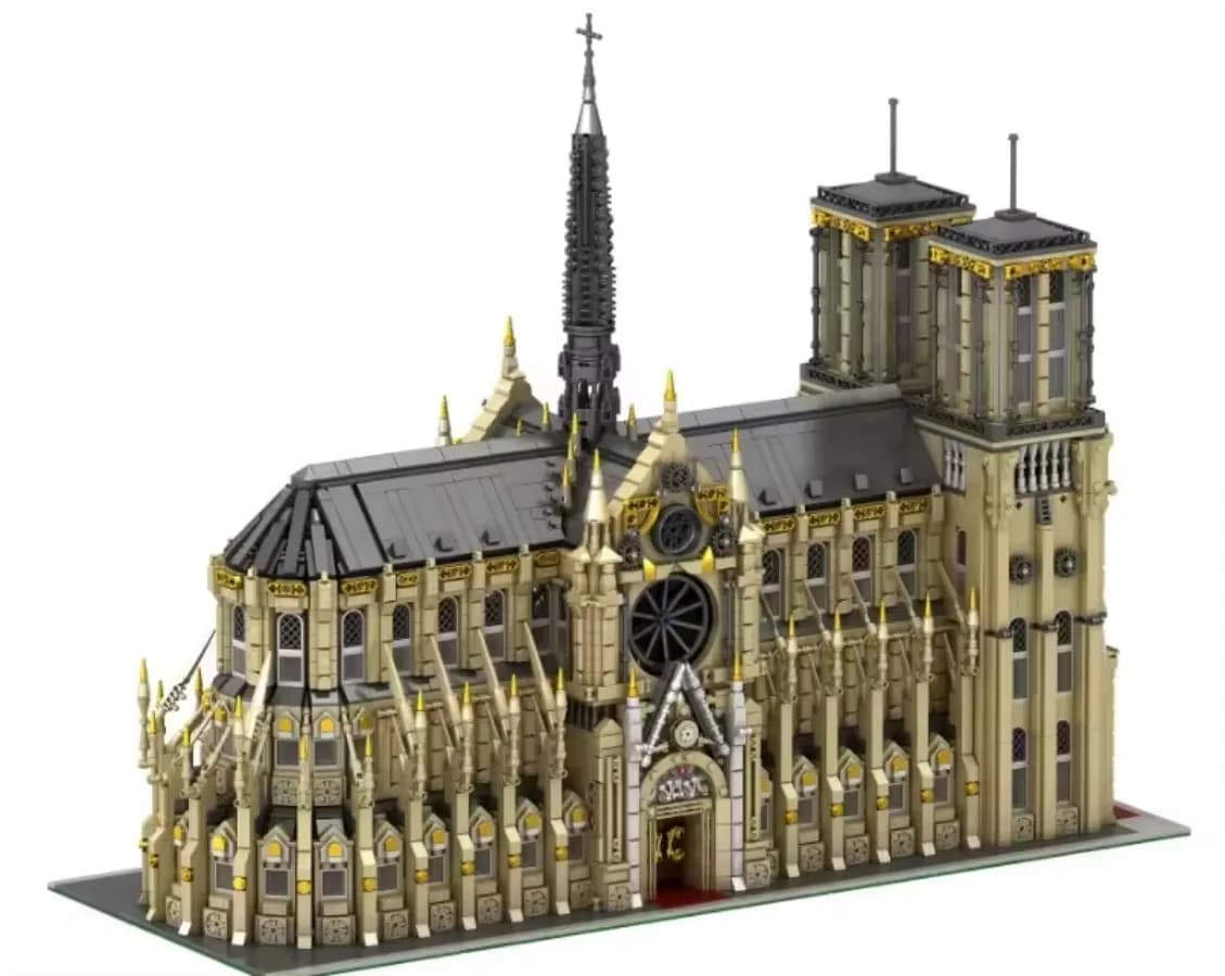 BaKa Street View Notre Dame De Paris 33213 Bricks Architecture Model Educational Toys for Gifts Building Blocks Sets 21061