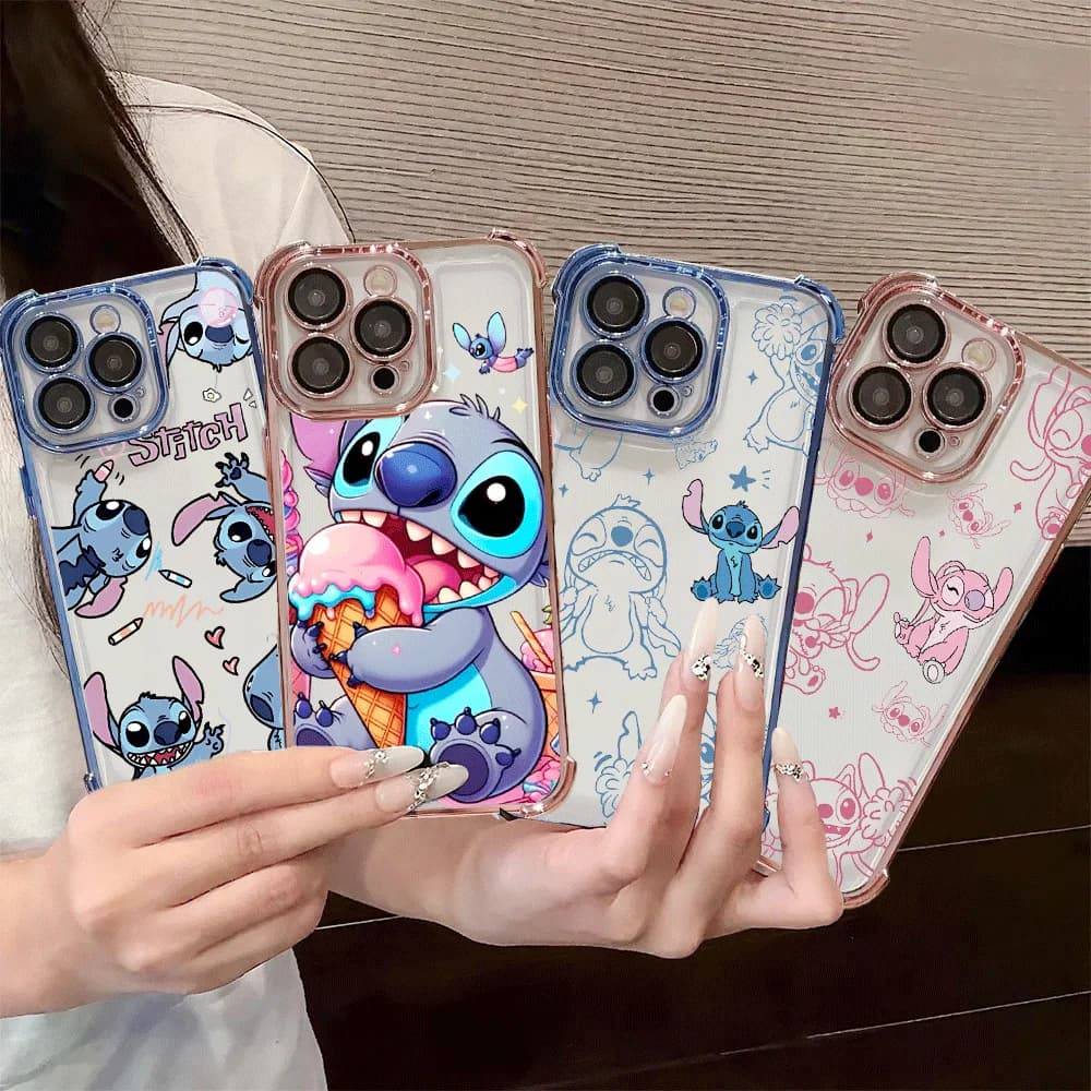 Case For Xiaomi MI 15T POCO X8 Pro Max Ultra F7 M7 X7 X6 X5 Pro F5 M4 4G 5G Anti-Knock Disney Stitch Angel Phone Casing