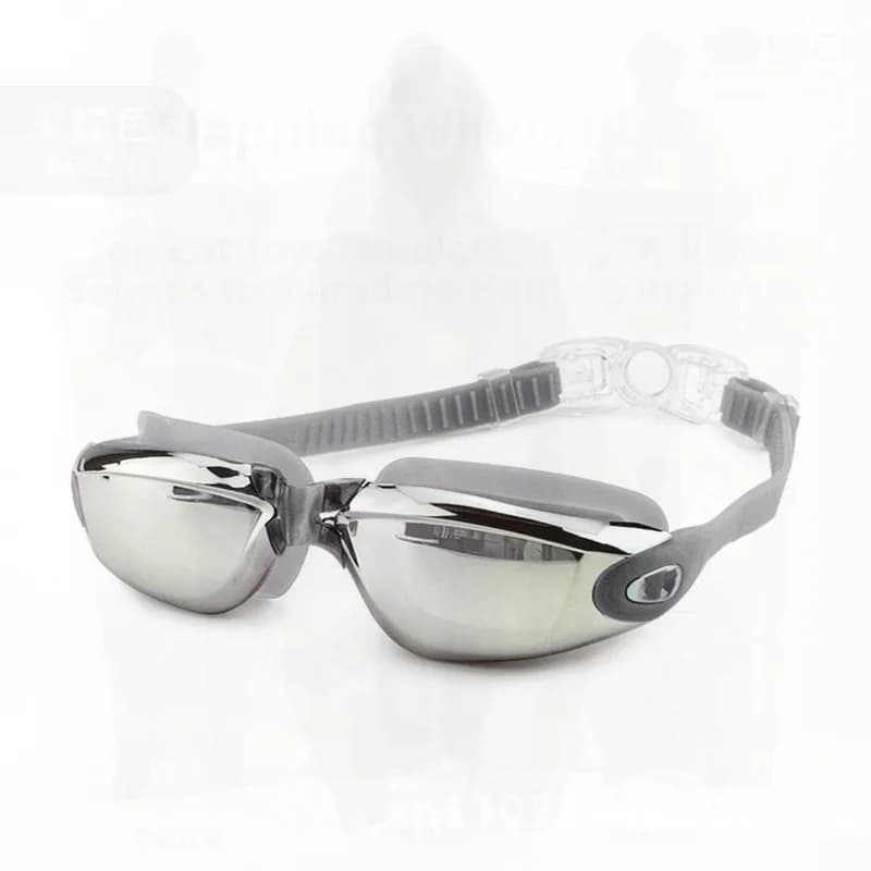Nabemei Anti-fog swimwear for adults with large frame Colorful mirror High-definition lenses and integrated ears caps UV