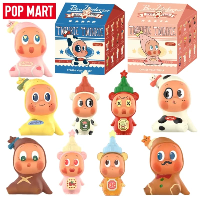 Nuova Serie POP MART Twinkle Twinkle Create Your Taste, Scatole Misteriose con Giocattoli, Decorazione da Scrivania, Regalo Sorpresa di Compleanno