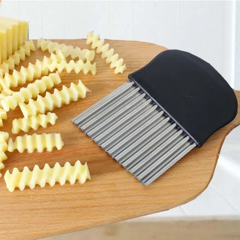 Potato cutter Chip Fryer for chips Corrugated knife stainless steel chips Chopper Knife Chopper Kitchen utensils